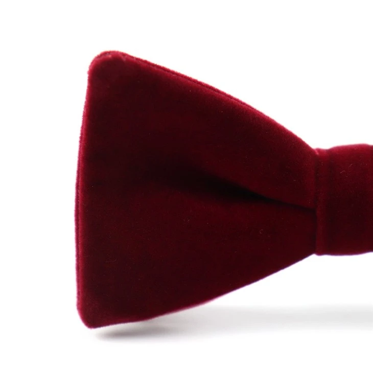 Navy Blue Velvet Bow Tie