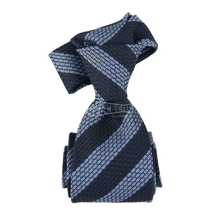 navy silk grenadine tie